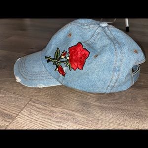 Distressed Denim Hat